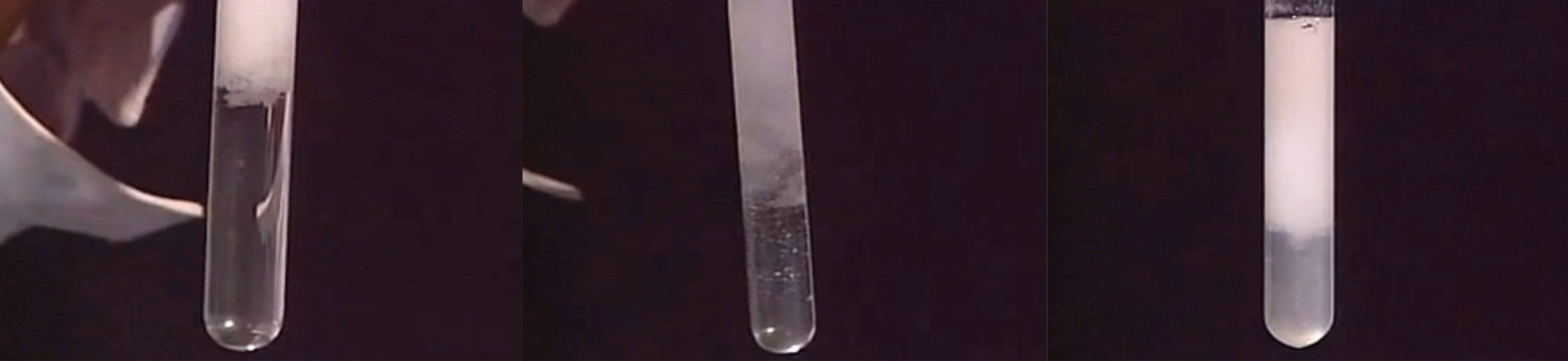 向NaOH溶液里滴加AlCl3溶液至過量,開始無沉淀，過一會兒產(chǎn)生白色沉淀且不溶解